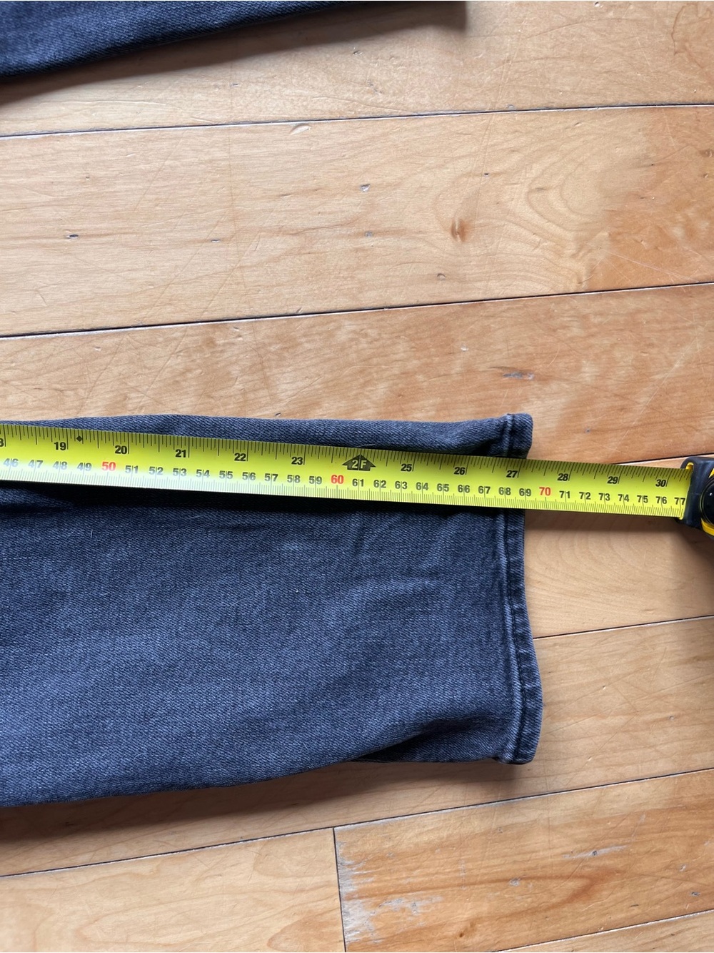 Denim Forum Aritzia “The Arlo” High Rise Straight Grey Jeans Size 25 - Picture 9 of 9